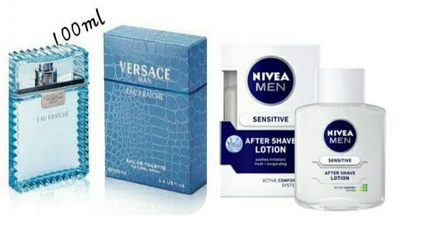 Versace Men +Nivea Sensitive Loção Pós Barba